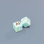 AI 기반 건강 관리, 일상 속 스마트 루틴으로 자리잡다 Two dice with ai letters and dots